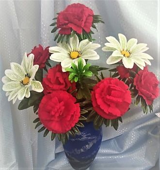 Гвоздика-георгин ягода 12голов 60см 1/20