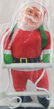 Фигура Дед Мороза на лестнице 36см М18 1/10