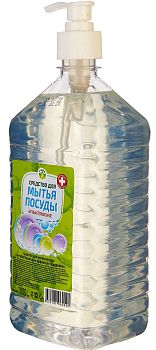 Средство для посуды Капелька с антибактериальным эффектом (дозатор)1л/9шт