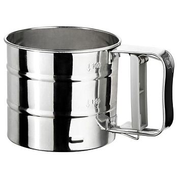 Сито-кружка с ручным механизмом для муки 40211/60