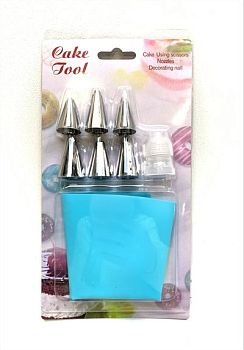 Кондитерский мешок с металлическими насадками / 288