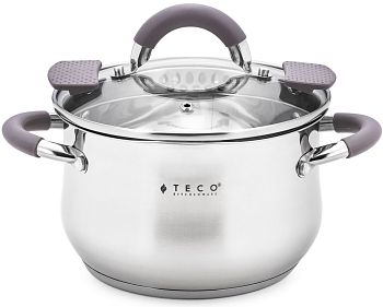 Кастрюля 2,1л Teco из нержавеющей стали 16см TC-C2100-01G