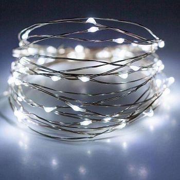 Эл.гирлянда КАПЛЯ РОСЫ 200LED 20м TY200-W-1 БЕЛЫЙ+БЕЛ.МИГ 1/100