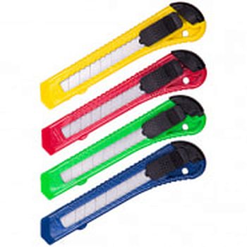 Нож канцелярский 18мм 1368 1/12 CUT18_178794