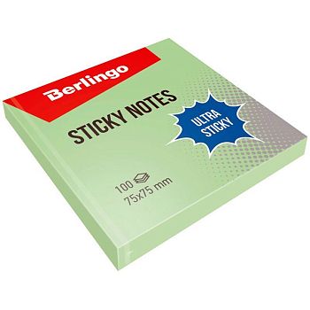 Самоклеящийся блок "Ultra Sticky" 75*75мм 100 листов ,пастель,желтый/12шт 39100