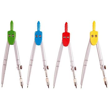 Циркуль металлический 115 мм пластиковый пенал ассорти 260689