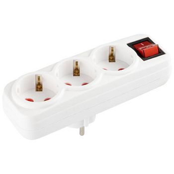 Тройник электр. сетевой с выключ ТЛ-3з-в