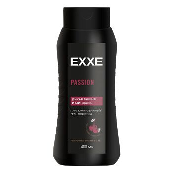 Гель для душа парфюмир.Passion ЕХХЕ "Дикая вишня и миндаль", 400мл 1/12