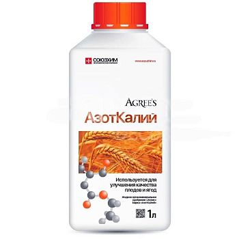 Удобрение "АзотКалий" AGREES 1 литр (жидкое органоминеральное)/9шт