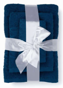 Комплект полотенец мах. 3шт. 70*130,50*90,30*60 синий цв.352 8/1шт. Донецкая Мануфактура 295г/м2