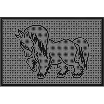 Коврик резиновый 40*60 "Пони" черный Коврик резиновый 40*60 "Пони" черный