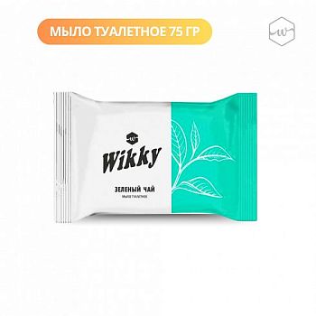 Мыло туалетное Wikky Зеленый чай 75гр 1/90шт