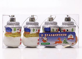 Набор Снеговик 5см 4шт SD-215 1/240