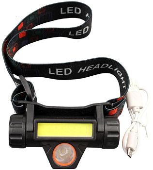 Фонарь на голову HT-665 1LED,аккум 1/120
