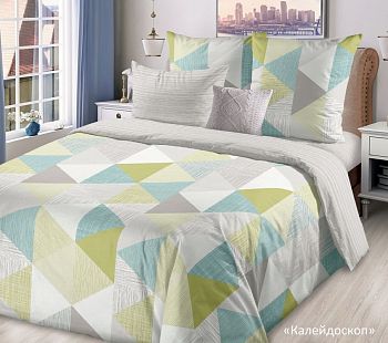 КПБ бязь ЛидерТекс 2сп+европрост Калейдоскоп плотность 120 г/кв. м