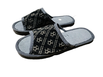 Тапочки М. дом. Футбол открытый нос 12/120