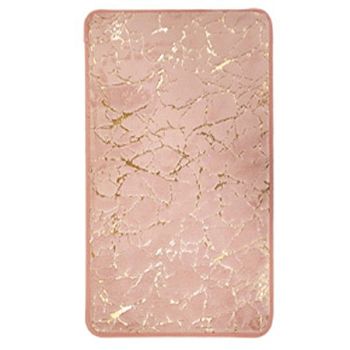 Коврик для ванной AQUADOMER GOLD Золото  50*80 AG004 розовый 32473