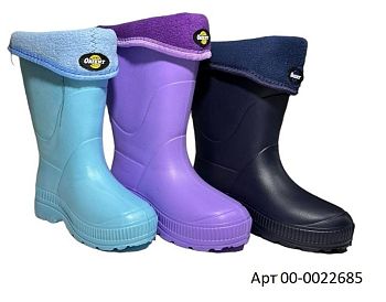 Сапоги детские Ориент сплошная пенка флис размер 24-29 12 пар С32