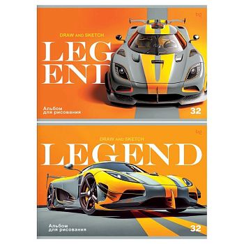 Альбом д/р.32л А4 "Legend" на скрепке (по 4шт) BG АР4ск32 06393