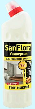 Средство чистящее жидкое Sanflora Лимон универсальное гель 750мл 1/15