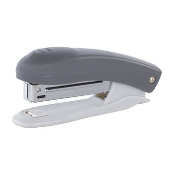 Степлер №10 до 12 листов Original BRAUBERG с антистеплером,серый