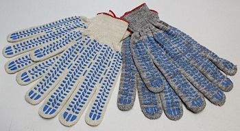 Перчатки ПВХ 10кл ПЛОТНЫЕ Серые 52гр прот. 10/300