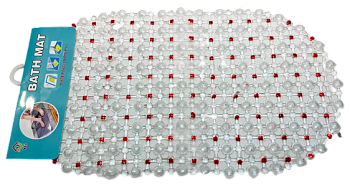 Коврик для ванны силикон на присосках массажный Коврик для ванны силикон на присосках массажный