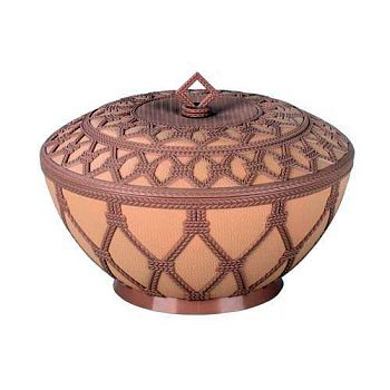 Сухарница "Арабеска" 1,7л с крышкой М6501 уп.16 г.Октябрьский