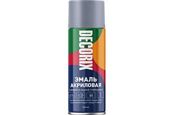 Аэрозольная эмаль универсальная DECORIX,серый 520мл Аэрозольная эмаль универсальная DECORIX,серый 520мл