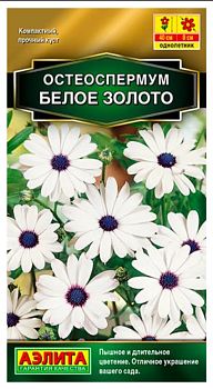 Цветы Остеоспермум Белое золото смесь сортов ц/п Аэлита *29