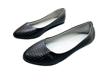 Балетки женские. Jin Shuang А22-5 черные 10пар Балетки женские. Jin Shuang А22-5 черные 10пар