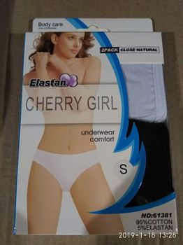 Трусы Женские мол. 2шт. CHERRY GIRL 61381