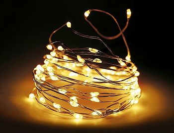 Эл.гирлянда КАПЛЯ РОСЫ 200LED 20м TY200-WW-2 Т.БЕЛ+МИГ 1/100