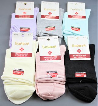Носки Ж. Х.Б. Байвей 2347-1 ослаб.резинка 12/600