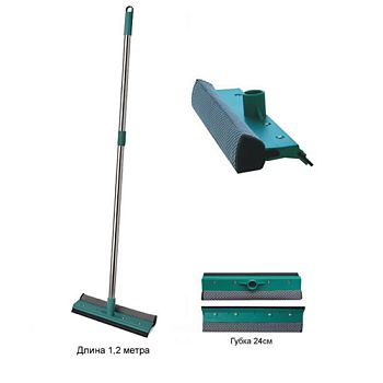 Окномойка (губка 24см, палка 1,0м) Р 055 1/52