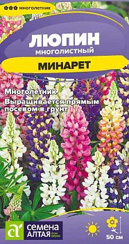 Цветы Люпин Минарет/Сем Алт/цп 0,3 гр. многолетник (2029)