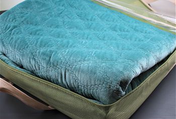 Покрывало велюр NUANGUANG 200*230 Евро однотонное 1/5