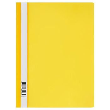 Папка - скоросшиватель пластиковая желтая А4 120 мкм ММ-30703 по 10шт