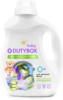 Гель-концентрат д/стирки детский Dutybox "Алое вера" (40стирок) 1л 1/6 db-5150