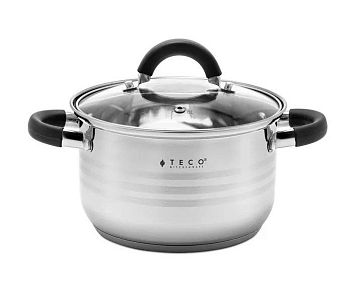 Кастрюля 2,9 литра Teco из нержавеющей стали 18см ТС-С2900-06В