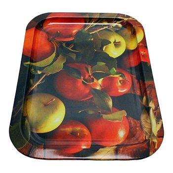 Поднос жестяной Яблоки прямоуг 246*328*15 1/20