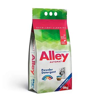 Порошок стиральный Alley автомат 9кг 1/2шт  Порошок стиральный Alley автомат 9кг 1/2шт
