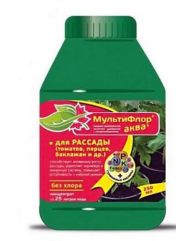 Удобрение Мультифлор для овощей рассада Аква 250 мл универсальный * 15 Удобрение Мультифлор для овощей рассада Аква 250 мл универсальный * 15