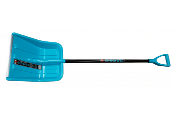 Лопата снег ФОБОС 405*450 ал.планка,ал.черен.,V-ручка d32 100184