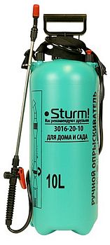 Опрыскиватель садовый 10л ранец,ручной насос Sturm
