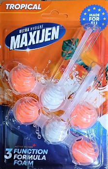 Блок освежитель д/унитаза SVO МАКСИДЖЕН ECO TROPICAL 2*48г 1/80