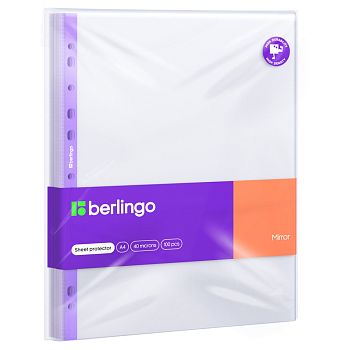 Папка-вкладыш с перфор. Berlingo А4 "Mirror" 40мкм глянц 