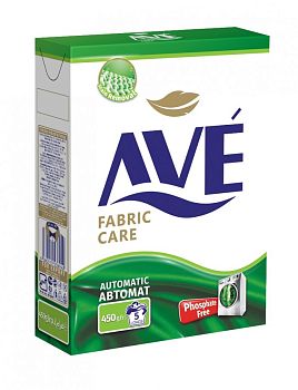 Порошок стиральный автомат для всех видов тканей "AVE"  450 гр (6942) /24шт.								