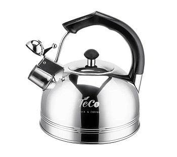 Чайник 3 литра нержавеющая сталь со свистком Teco ТС-112