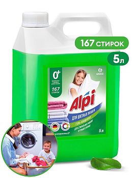 Гель для стирки ALPI color цветного белья 5кг Grass 1/4